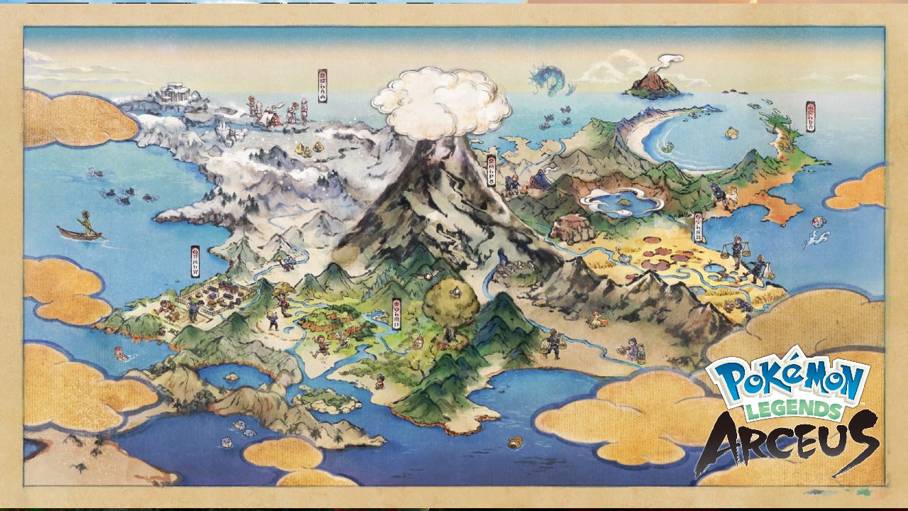 Pokemon Legends: Arceus map